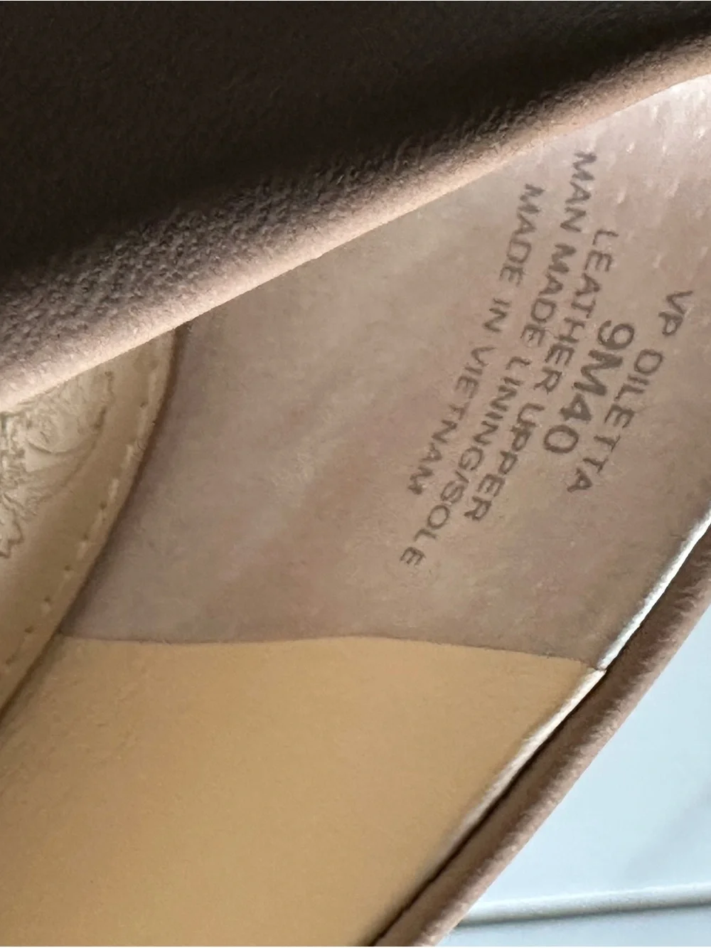 Vince Camuto Taupe Leather Wedge Heels